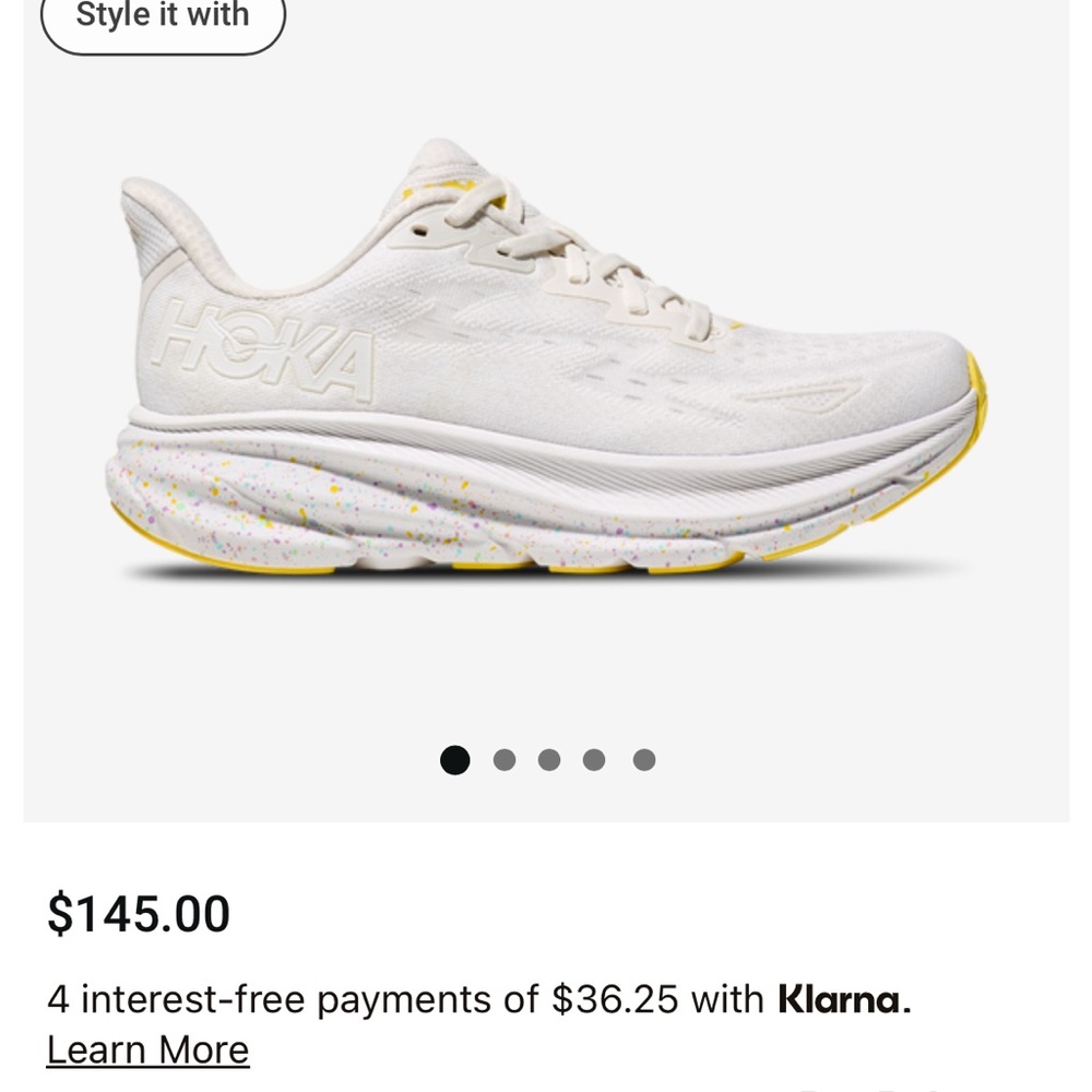 Hoka White Running Shoes